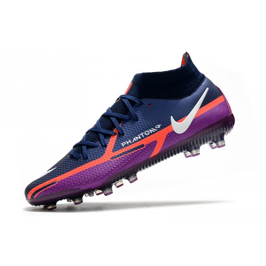 Nike Phantom GT Elite Dynamic Fit AG-PRO Soccer Cleats Blue And Purple High