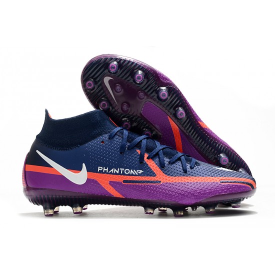 Nike Phantom GT Elite Dynamic Fit AG-PRO Soccer Cleats Blue And Purple High