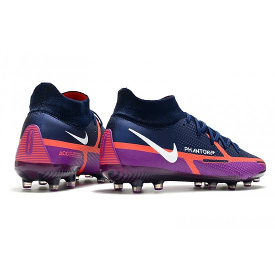 Nike Phantom GT Elite Dynamic Fit AG-PRO Soccer Cleats Blue And Purple High