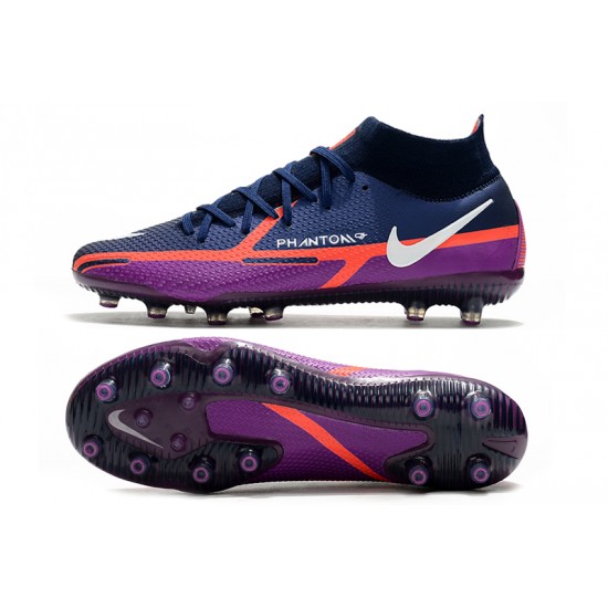 Nike Phantom GT Elite Dynamic Fit AG-PRO Soccer Cleats Blue And Purple High