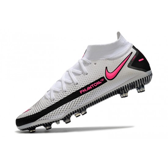 Nike Phantom GT Elite Dynamic Fit AG-PRO Soccer Cleats Pink And White High