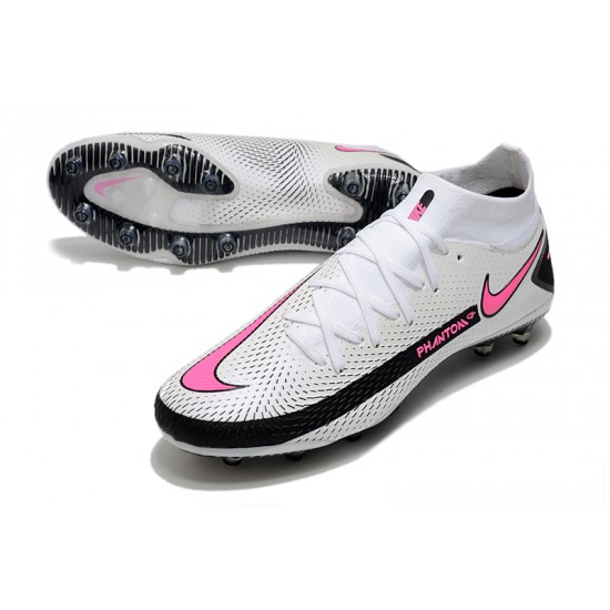 Nike Phantom GT Elite Dynamic Fit AG-PRO Soccer Cleats Pink And White High