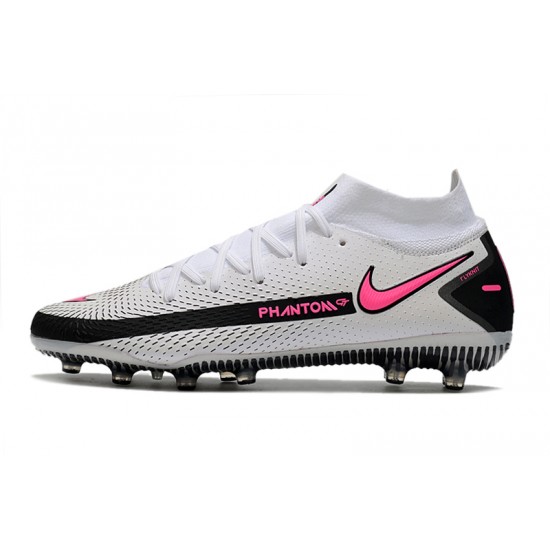 Nike Phantom GT Elite Dynamic Fit AG-PRO Soccer Cleats Pink And White High