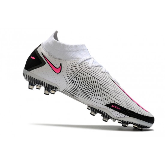 Nike Phantom GT Elite Dynamic Fit AG-PRO Soccer Cleats Pink And White High