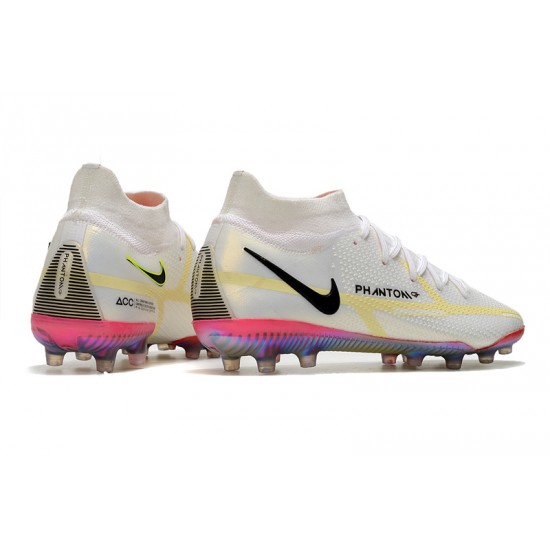 Nike Phantom GT Elite Dynamic Fit AG-PRO Soccer Cleats White And Gold High