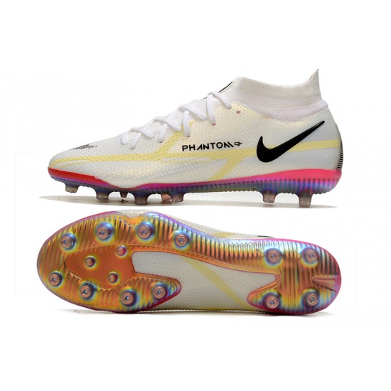 Nike Phantom GT Elite Dynamic Fit AG-PRO Soccer Cleats White And Gold High