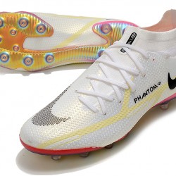 Nike Phantom GT Elite Dynamic Fit AG-PRO Soccer Cleats White And Gold High