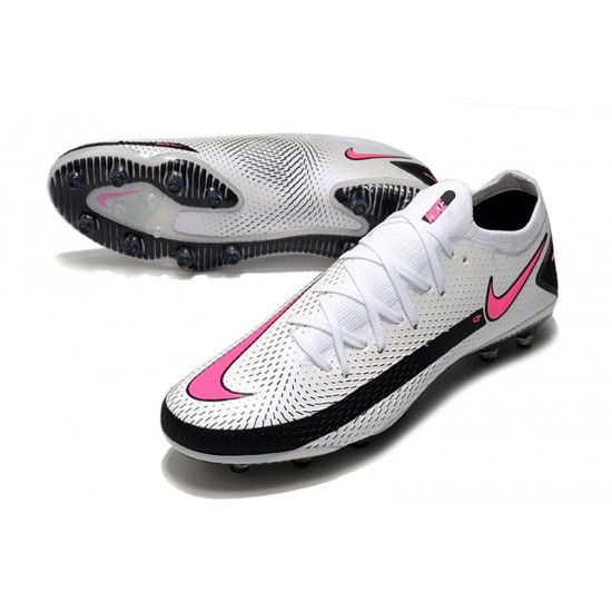 Nike Phantom GT Elite Dynamic Fit AG-PRO Soccer Cleats White Pink