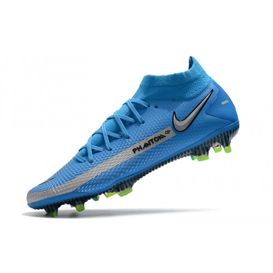 Nike Phantom GT Elite Dynamic Fit FG Soccer Cleats Blue High