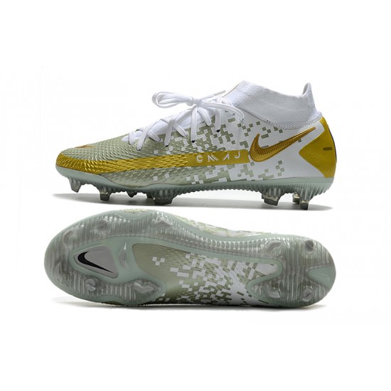 Nike Phantom GT Elite Dynamic Fit FG Soccer Cleats Green And Gold