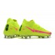 Nike Phantom GT Elite Dynamic Fit FG Soccer Cleats Green And Pink