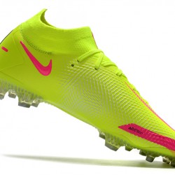 Nike Phantom GT Elite Dynamic Fit FG Soccer Cleats Green And Pink