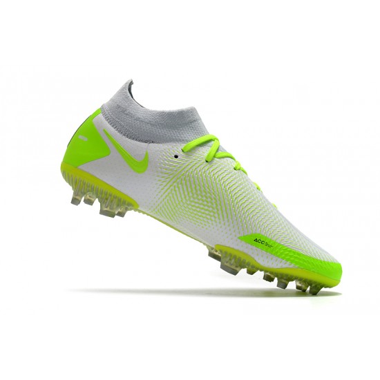 Nike Phantom GT Elite Dynamic Fit FG Soccer Cleats Green And White High