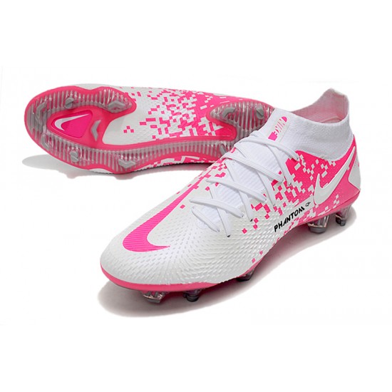 Nike Phantom GT Elite Dynamic Fit FG Soccer Cleats Pink And White High