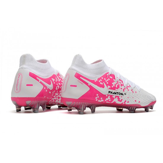 Nike Phantom GT Elite Dynamic Fit FG Soccer Cleats Pink And White High