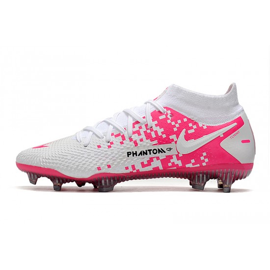 Nike Phantom GT Elite Dynamic Fit FG Soccer Cleats Pink And White High