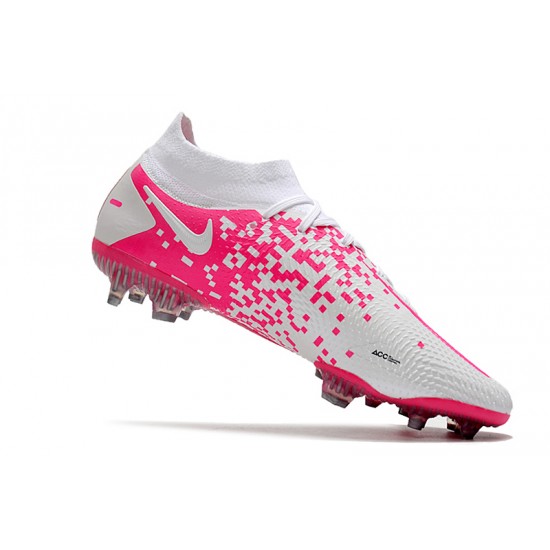 Nike Phantom GT Elite Dynamic Fit FG Soccer Cleats Pink And White High