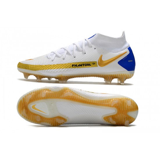 Nike Phantom GT Elite Dynamic Fit FG Soccer Cleats White High