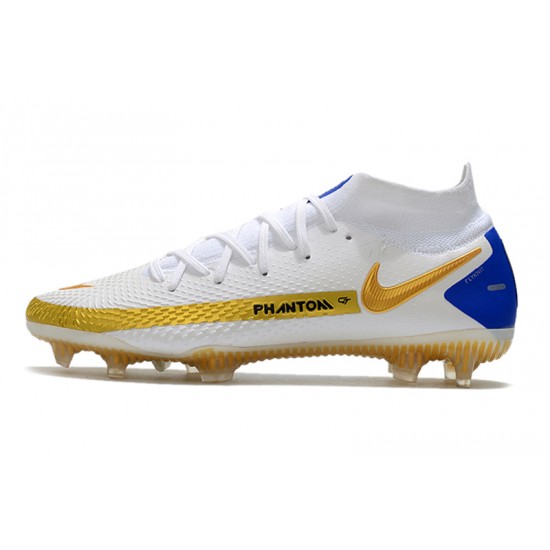 Nike Phantom GT Elite Dynamic Fit FG Soccer Cleats White High