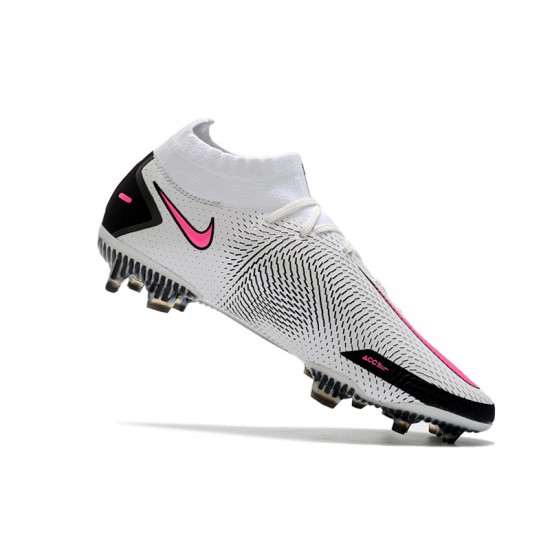 Nike Phantom GT Elite Dynamic Fit FG Soccer Cleats White Pink High