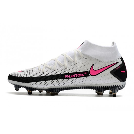 Nike Phantom GT Elite Dynamic Fit FG Soccer Cleats White Pink High