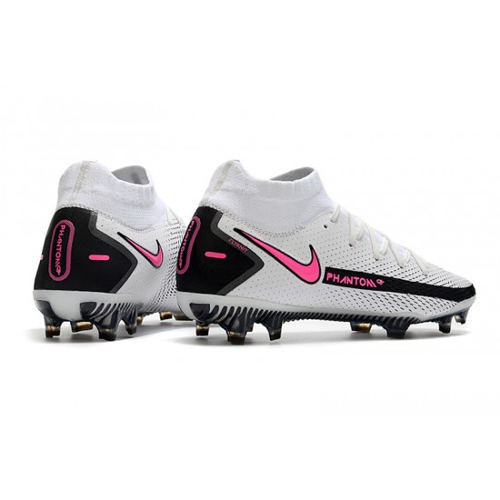 Nike Phantom GT Elite Dynamic Fit FG Soccer Cleats White Pink High