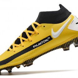 Nike Phantom GT Elite Dynamic Fit FG Soccer Cleats Yellow And Black White