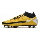 Nike Phantom GT Elite Dynamic Fit FG Soccer Cleats Yellow And Black White