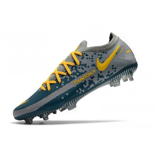 Nike Phantom GT Elite FG Soccer Cleats Black And Yellow