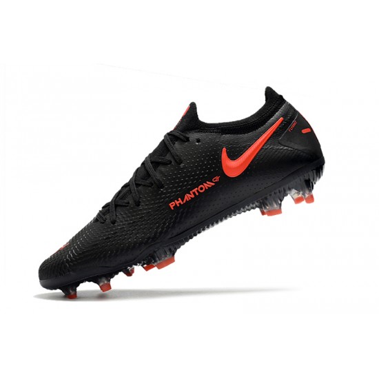 Nike Phantom GT Elite FG Soccer Cleats Black Orange Low