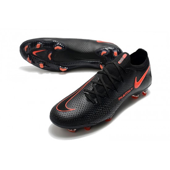 Nike Phantom GT Elite FG Soccer Cleats Black Orange Low