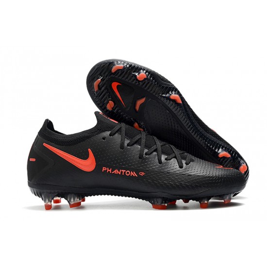 Nike Phantom GT Elite FG Soccer Cleats Black Orange Low