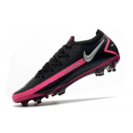 Nike Phantom GT Elite FG Soccer Cleats Black Pink