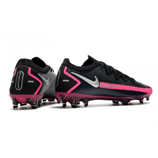 Nike Phantom GT Elite FG Soccer Cleats Black Pink