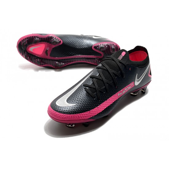 Nike Phantom GT Elite FG Soccer Cleats Black Pink