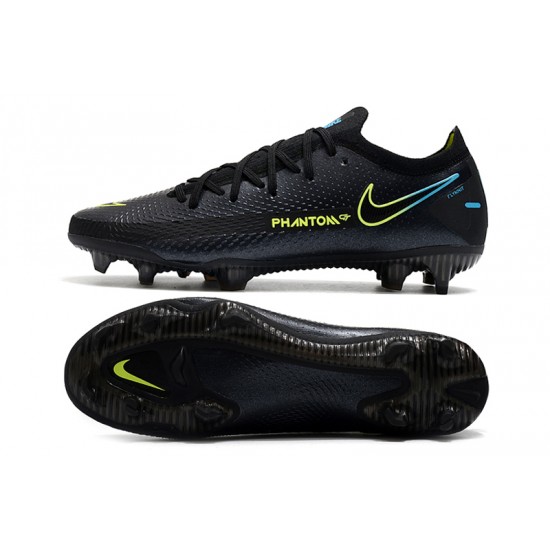 Nike Phantom GT Elite FG Soccer Cleats Black Yellow