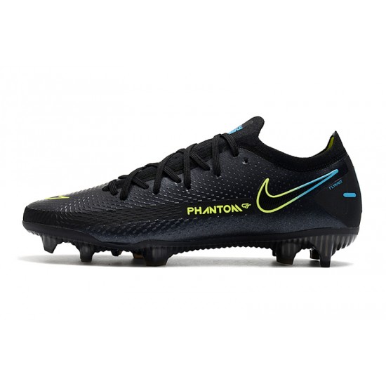 Nike Phantom GT Elite FG Soccer Cleats Black Yellow