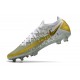 Nike Phantom GT Elite FG Soccer Cleats Gold And White