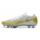 Nike Phantom GT Elite FG Soccer Cleats Gold And White