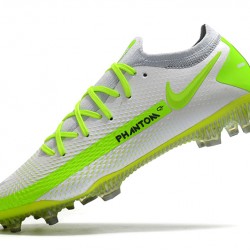 Nike Phantom GT Elite FG Soccer Cleats Green And White Low