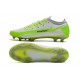 Nike Phantom GT Elite FG Soccer Cleats Green And White Low