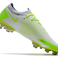 Nike Phantom GT Elite FG Soccer Cleats Green And White Low
