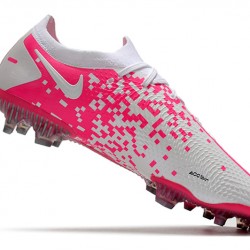 Nike Phantom GT Elite FG Soccer Cleats Pink And White Low