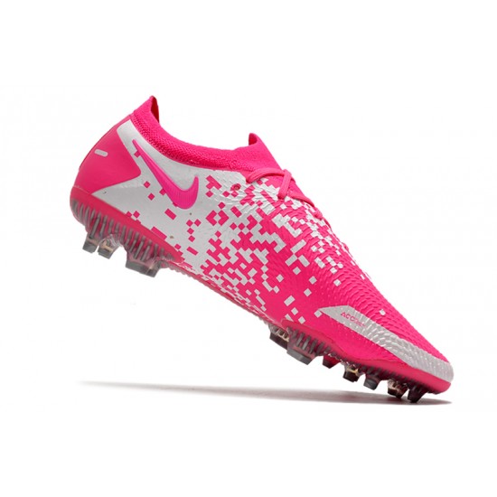 Nike Phantom GT Elite FG Soccer Cleats Pink WhiteLow