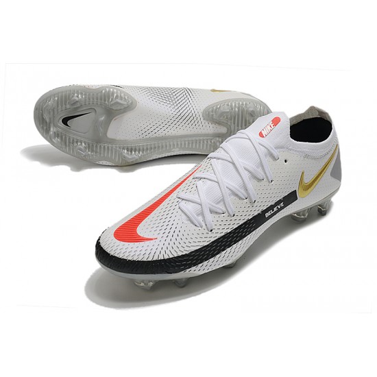 Nike Phantom GT Elite FG Soccer Cleats White And Yellow