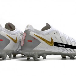 Nike Phantom GT Elite FG Soccer Cleats White And Yellow