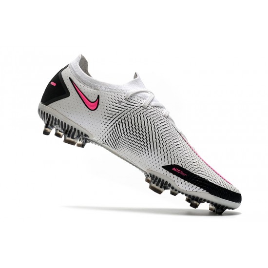 Nike Phantom GT Elite FG Soccer Cleats White Pink Low