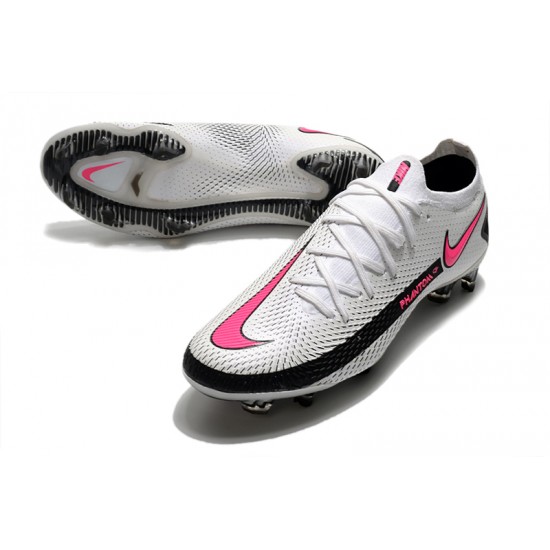 Nike Phantom GT Elite FG Soccer Cleats White Pink Low