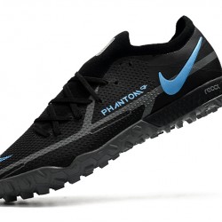 Nike Phantom GT Pro TF Soccer Cleats Black And Blue Low