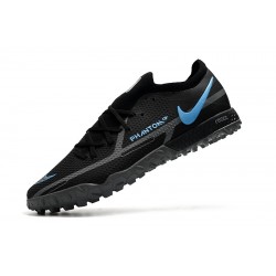 Nike Phantom GT Pro TF Soccer Cleats Black And Blue Low